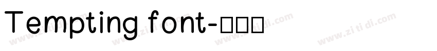 Tempting font字体转换